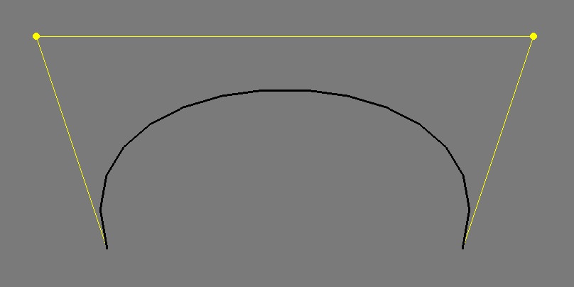 polyline bezier