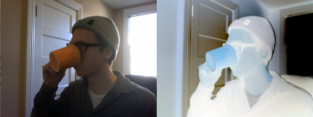 Original on Left Inverting an image