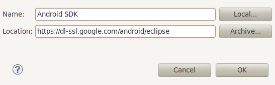 android eclipse plugin info