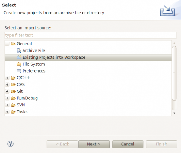 import first screen