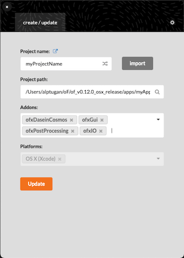 ofxIO project addon